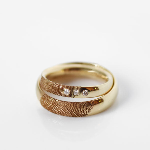 Fingeraftryk med diamant