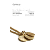 Gavekort fingeraftryk i guld