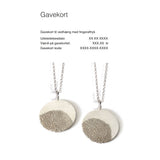 Gavekort fingeraftryk solv