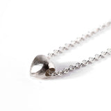 Hjerte vedhæng med kæde sølv