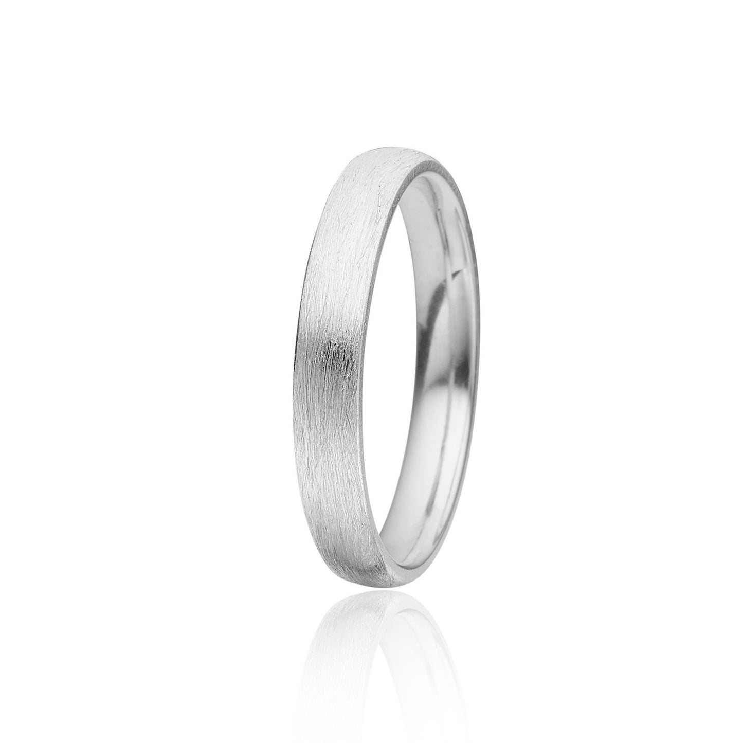 Klassisk vielsesring i sølv