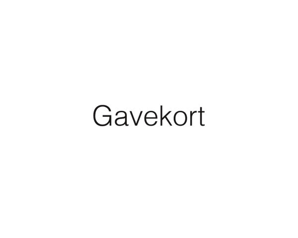 Gavekort -  aftryk sølv
