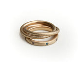Dobbelt ring - 14 kt guld