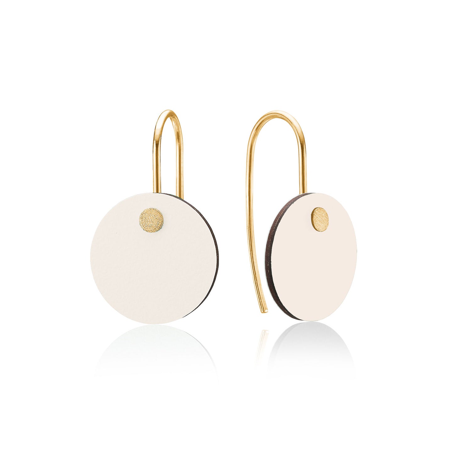 Vendbare ørehængere - forgyldt