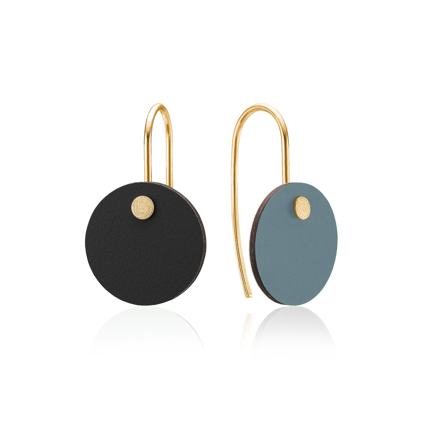 Vendbare ørehængere - forgyldt