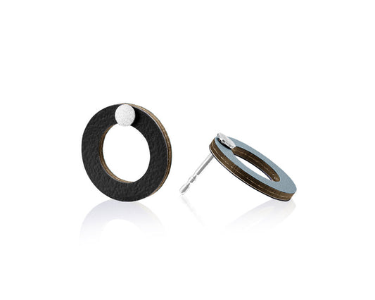 Vendbare øreringe - cirkel forgyldt