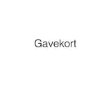 Gavekort -  sølv (print selv)