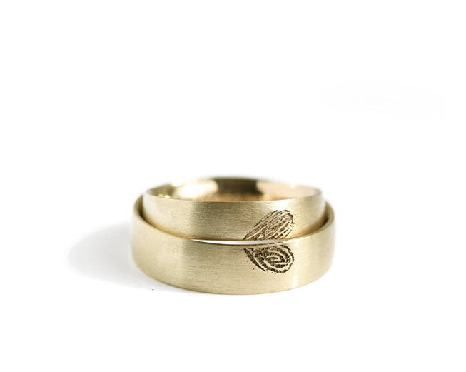 Hjerte i vielsesringe